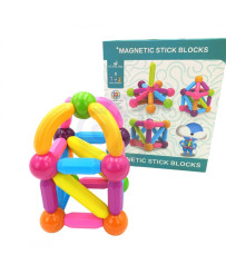 WOOPIE Magnetic Educational Construction blocks large thick 28 El.