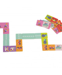 CLASSIC WORLD Domino dla Dzieci Układanka Gra Transport