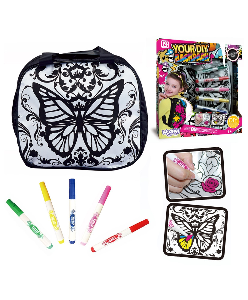 Woopie art set for a girl painting bag