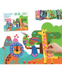 WOOPIE ART&FUN Stickers Set Match Shapes and Colors Animals Scrapbook 504 pcs.