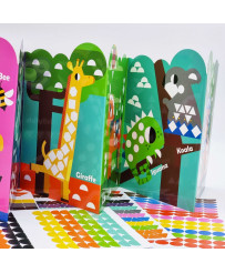 WOOPIE ART&FUN Stickers Set Match Shapes and Colors Animals Scrapbook 504 pcs.
