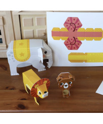 WOOPIE ART&FUN Creative Origami 3D Do-it-Yourself Set 10 Animals