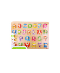 TOOKY TOY Puzzle Montessori Puzzle with Alphabet Pins