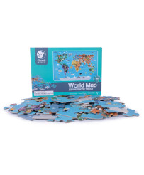 CLASSIC WORLD Puzle Pasaules karte Kontinenti 48 gab.