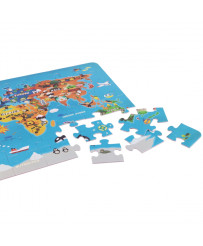 CLASSIC WORLD Puzzle Mapa Świata Kontynenty 48 el.