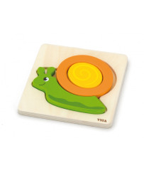VIGA Baby's first wooden puzzle, Snail
