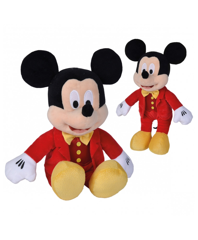 SIMBA DISNEY Maskotka Myszka Mickey w połyskującym czerwonym smokingu 25cm