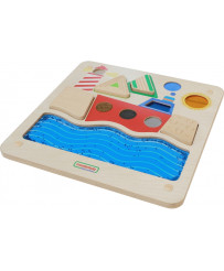 MASTERKIDZ Tablica Edukacyjna Sensoryczna Żeglowanie Ocean Montessori