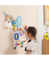 Viga Wooden Sensory Manipulative Board Unicorn FSC Montessori Certificate