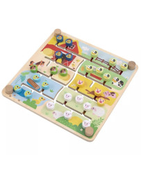 TOOKY TOY Interactive Educational Board Sorter Montessori Animals and Alphabet