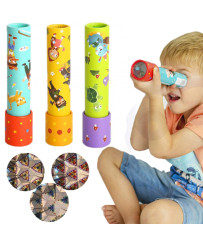 WOOPIE GREEN Kaleidoscope Colorful telescope for children Fairy tale characters Animals 1 pc.