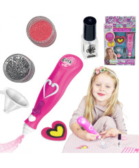 WOOPIE ART&FUN Nail Painting Set with Glitter for Children