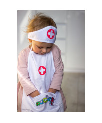 WOOPIE medmāsas uniforma, halāts, medmāsas priekšauts un vāciņš