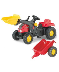 Rolly Toys rollyKid Pedal traktors ar kausu un piekabi 2-5 gadus vecs