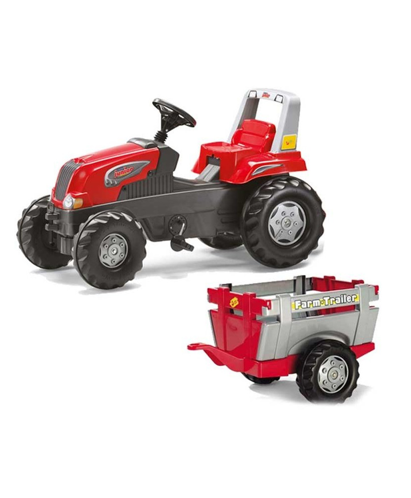Rolly Toys Traktor na Pedały Przyczepa Junior no 3-8 latiem līdz 50 kg