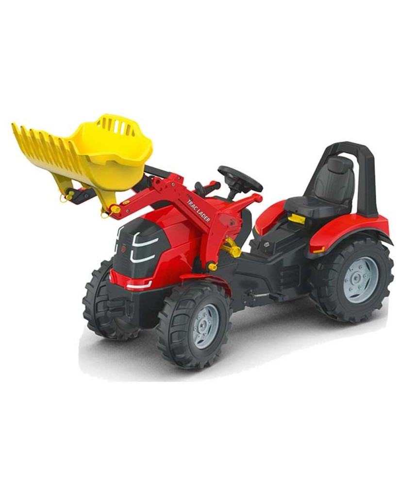 Rolly Toys Traktor na Pedały X-Track z Łyżką Ciche Koła PREMIUM 3-10 Lat