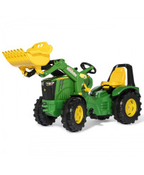 John Deere Traktor na Pedały X-Trac Premium Łyżka Ciche Koła Rolly Toys