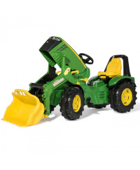 John Deere Traktor na Pedały X-Trac Premium Łyżka Ciche Koła Rolly Toys