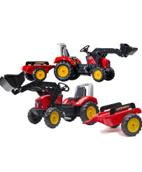FALK Red Supercharger traktors ar treileru
