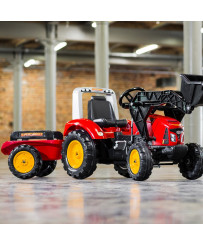 FALK Red Supercharger traktors ar treileru