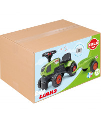 FALK Traktorek Baby Claas Axos 310 Zielony z Przyczepką no 1 gada