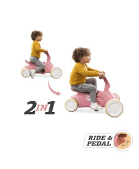 BERG GO2 Gokart Ride On Bike 2in1 Retro Pink