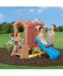 STEP2 aktivitāšu centra rotaļu laukums ar slidkalniņu un kāpšanu bērniem