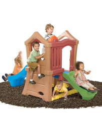 STEP2 aktivitāšu centra rotaļu laukums ar slidkalniņu un kāpšanu bērniem