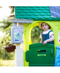 FEBER Domek ogrodowy Eco Karmnik Segregacja Odpadów Imitacja Panelu Słonecznego