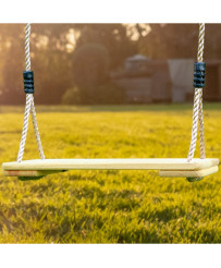 Wooden Swing with Seats Axi Gray Playground