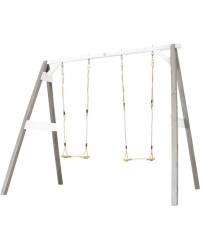 Wooden Swing with Seats Axi Gray Playground