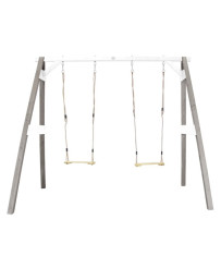 Wooden Swing with Seats Axi Gray Playground