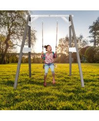 AXI Wooden Swing with Seat Gray Playground