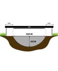 Batuut Axi Bostonn 305 cm