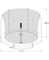 Batuut Axi Bostonn 305 cm