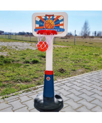WOOPIE Basketbola komplekta regulēšana 99 - 125 cm + Bumba + Pumpiņa