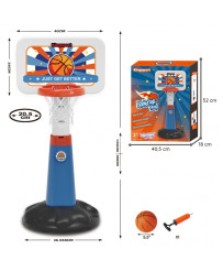 WOOPIE Basketbola komplekta regulēšana 99 - 125 cm + Bumba + Pumpiņa