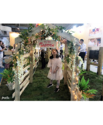 CLASSIC WORLD EDU Ziedu stends Lapene ar jumtu "Mały Ogród"