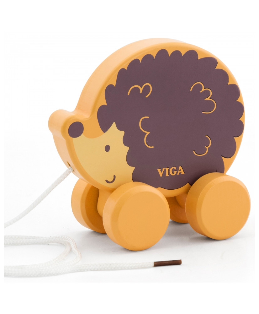 Viga Wooden Pull Hedgehog - PolarB