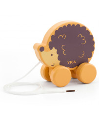 Viga Wooden Pull Hedgehog - PolarB