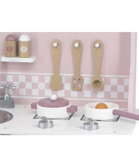VIGA PolarB Puidust köök koos tarvikutega Hõbedane - roosa
