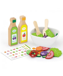 Viga Toys Salad Set Vegetables Fork Spoon Sauces 36pcs