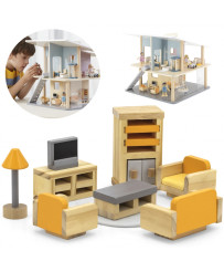 VIGA PolarB Furniture Set for Dollhouse Living Room