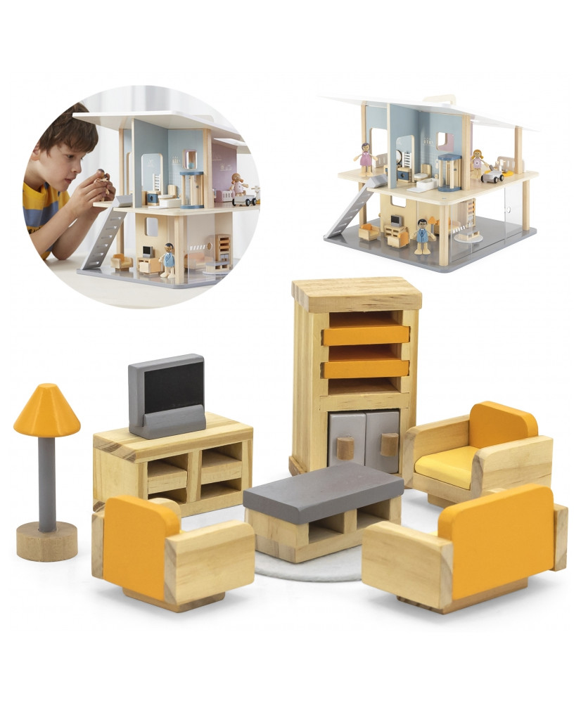 VIGA PolarB Furniture Set for Dollhouse Living Room