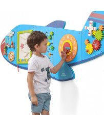 Sensory Educational Wooden Manipulative Board Viga Plane Montessori
