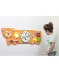 Viga Toys Sensory manipulation board Montessori Teddy Bear