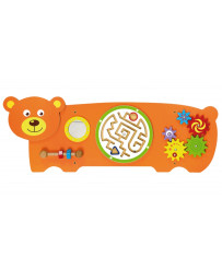 Viga Toys Sensory manipulation board Montessori Teddy Bear