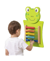 Wooden educational calculator Frog Viga Toys Montessori school