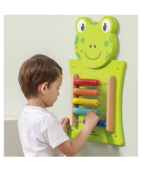 Wooden educational calculator Frog Viga Toys Montessori school