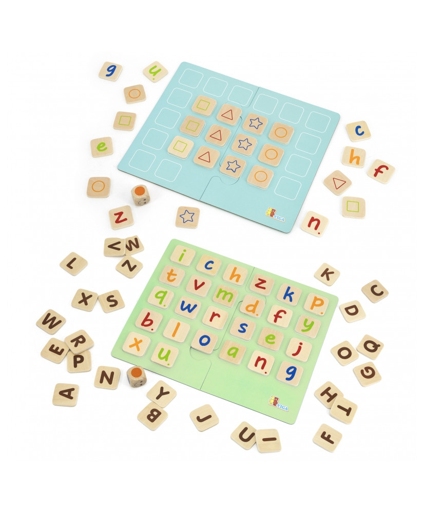 Game Memo Letters Learning the Alphabet Viga Montessori